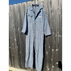 VTG Big Mac Workwear Coveralls Herringbone‎ 44 Jumpsuit Boiler Suit Overalls